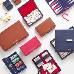 Leather Bridge And Game Set | 2 13 Leather Bridge And Game Set | 2 -Grocery Store leather playing cards set c 5