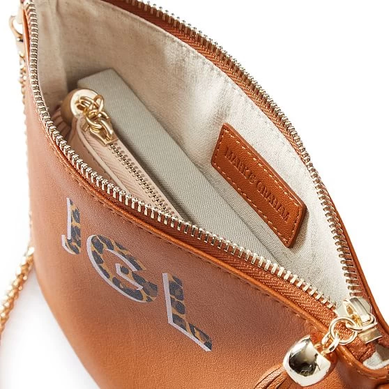 Leather Tassel Zipper Crossbody, Printed | 3 6 Leather Tassel Zipper Crossbody, Printed | 3 - Image 4