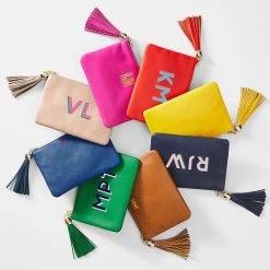 Leather Tassel Zipper Pouch, Printed | 15 -Grocery Store leather tassel zipper pouch printed 1 c 1