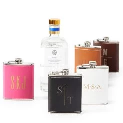 Leather Wrapped Flask | 5 -Grocery Store leather wrapped flask 1 c