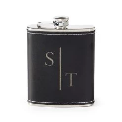 Leather Wrapped Flask | 5 -Grocery Store leather wrapped flask c 2