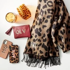 Leopard Print Blanket Scarf | 3 -Grocery Store leopard print blanket scarf c