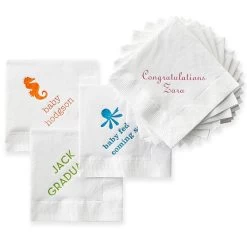 Letterpress Cocktail Napkins | 2 -Grocery Store letterpress cocktail napkins c 4