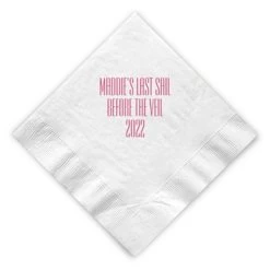 Letterpress Cocktail Napkins | 2 -Grocery Store letterpress cocktail napkins c 7