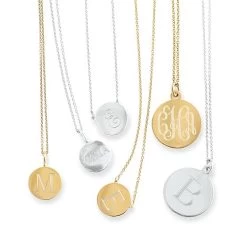 Sarah Chloe Cara Disc Necklace | 2 -Grocery Store lia charm personalized necklace c 4