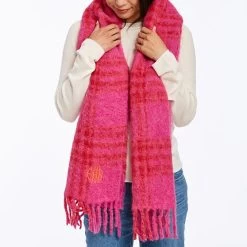 Lightweight Italian Plaid Scarf | 3 -Grocery Store lightweight italian plaid scarf 1 c 2