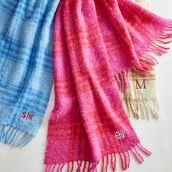 Lightweight Italian Plaid Scarf | 3
