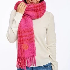 Lightweight Italian Plaid Scarf | 3 -Grocery Store lightweight italian plaid scarf c 1