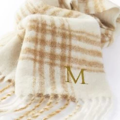 Lightweight Italian Plaid Scarf | 3 -Grocery Store lightweight italian plaid scarf c 4