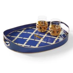 Mark & Graham X Dana Gibson Oval Patterned Tray | 2