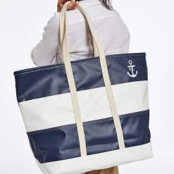 Mark & Graham X Steele Stripe Waterproof Tote | 3 -Grocery Store mark graham x steele stripe waterproof tote c 4