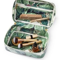Martinique Patterned Cosmetic Train Case | 1