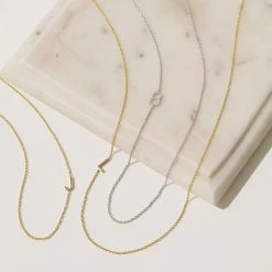 Maya Brenner Asymmetrical Initial Necklace | 30 -Grocery Store maya brenner asymmetrical initial necklace c 4