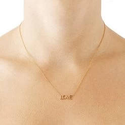 Maya Brenner Pendant Necklace, "Love" | 1 -Grocery Store maya brenner pendant necklace love c 1