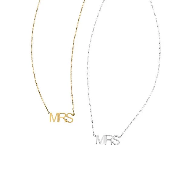Maya Brenner Pendant Necklace, "Mrs" | 2 5 Maya Brenner Pendant Necklace, "Mrs" | 2 - Image 3
