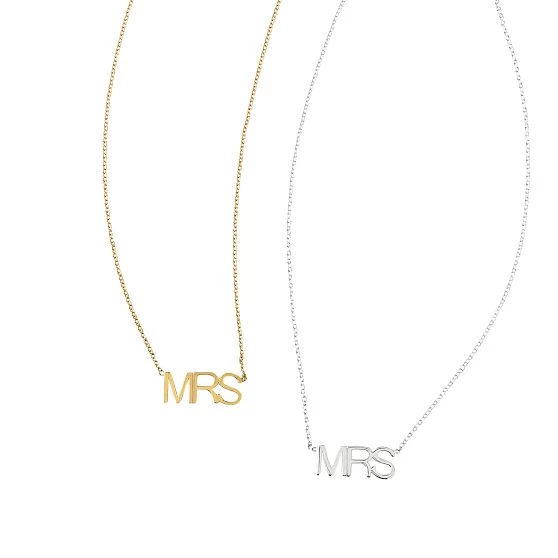 Maya Brenner Pendant Necklace, "Mrs" | 2 4 Maya Brenner Pendant Necklace, "Mrs" | 2 - Image 2