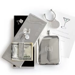 Sarah Chloe Homme Cufflinks | 3 -Grocery Store mens rectangular money clip c