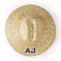 Monogram Mary Straw Hat | 1 -Grocery Store monogram mary straw hat 1 c 1
