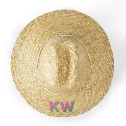 Monogram Mary Straw Hat | 1 -Grocery Store monogram mary straw hat 1 c 2