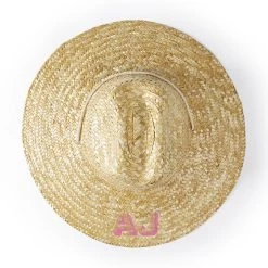 Monogram Mary Straw Hat | 1 -Grocery Store monogram mary straw hat c 6
