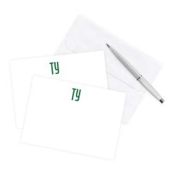Monogrammed Correspondence Cards, Set Of 25 | 1 -Grocery Store monogrammed correspondence cards set of 25 c 3