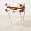 Monogrammed Folding Luggage Rack | 4 -Grocery Store monogrammed folding luggage rack c