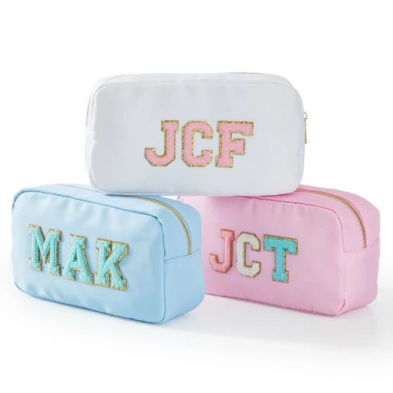 Monogrammed Patch Travel Pouch | 8 3 Monogrammed Patch Travel Pouch | 8