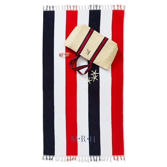 Multi-Stripe Beach Towel | 6 6 Multi-Stripe Beach Towel | 6 - Image 4