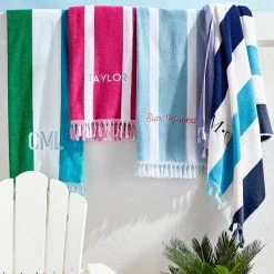 Multi-Stripe Beach Towel | 6 26 Multi-Stripe Beach Towel | 6 -Grocery Store multi stripe beach towel c 4