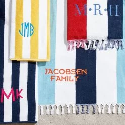 Multi-Stripe Beach Towel | 6 28 Multi-Stripe Beach Towel | 6 -Grocery Store multi stripe beach towel c 6