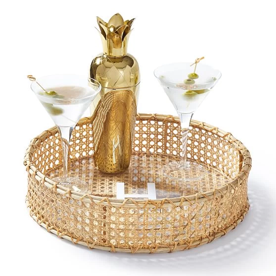 Natural Rattan Round Serving Tray | 1 6 Natural Rattan Round Serving Tray | 1 - Image 4