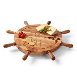 Nautical Ship Wheel Lazy Susan | 1 -Grocery Store nautical ship wheel lazy susan c 1