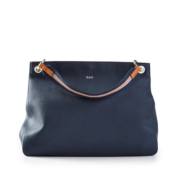 Navy Handbag With Blush-Navy Twill Shoulder Strap Set | 1 3 Navy Handbag With Blush-Navy Twill Shoulder Strap Set | 1