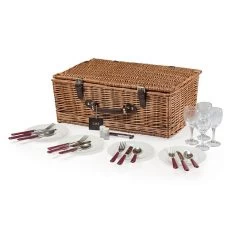 Newbury Picnic Basket, Set For 4 | 1 -Grocery Store newbury picnic basket set for 4 c 2
