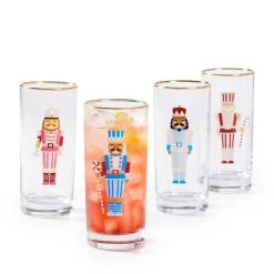 Nutcracker High Ball Glasses, Set Of 4 | 1 -Grocery Store nutcracker high ball glasses set of 4 c 2