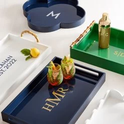 Open Side Lacquer Serving Tray | 4