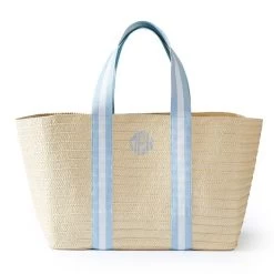 Oversized Ribbon Straw Beach Tote | 6 -Grocery Store oversized ribbon straw beach tote c 11