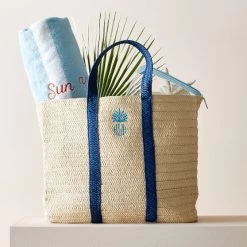 Oversized Straw Beach Tote | 1