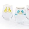 Party Animal Stemless Wine Glasses, Set Of 4 | 1 -Grocery Store party animal stemless wine glasses set of 4 c