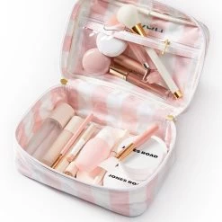 Patterned Cosmetic Train Case | 6 -Grocery Store patterned cosmetic train case 4 c