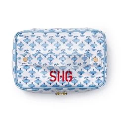 Patterned Cosmetic Train Case | 6 -Grocery Store patterned cosmetic train case c 1