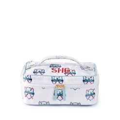Patterned Cosmetic Train Case | 6 -Grocery Store patterned cosmetic train case c