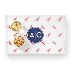 Patterned Lucite Serving Tray | 25 -Grocery Store patterned lucite serving tray c 7