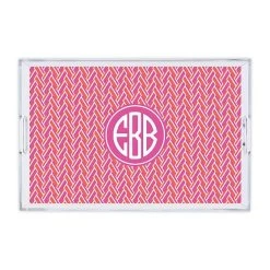 Patterned Lucite Serving Tray | 25 -Grocery Store patterned lucite serving tray c 8