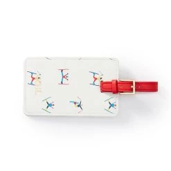 Patterned Luggage Tag, Foil Debossed | 2 -Grocery Store patterned luggage tag foil debossed c 1