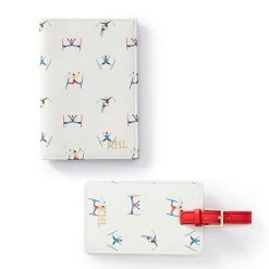 Patterned Passport Case And Luggage Tag Set, Foil Debossed | 2 -Grocery Store patterned passport case and luggage tag set foil debossed c 4