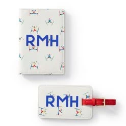 Patterned Passport Case And Luggage Tag Set, Printed | 1