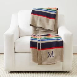 Pendleton Throw With Leather Carrier | 2 -Grocery Store pendleton throw with leather carrier 2 c