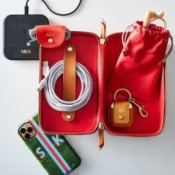 Keychain With Leather Case For AirPods | 3 -Grocery Store personalized striped phone case c 2