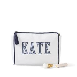 Bespoke Embroidered Cosmetics Pouch | 12 -Grocery Store personalized toiletry pouch 1 c 2